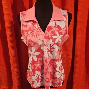 Vibrant Floral Sleeveless Blouse